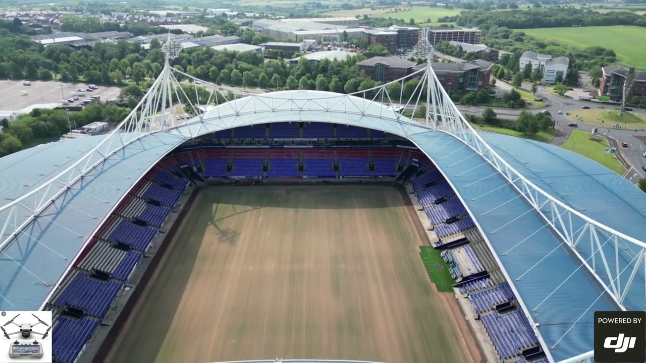Bolton Wanderers FC Filmed with DJI Mini Pro3 4K......