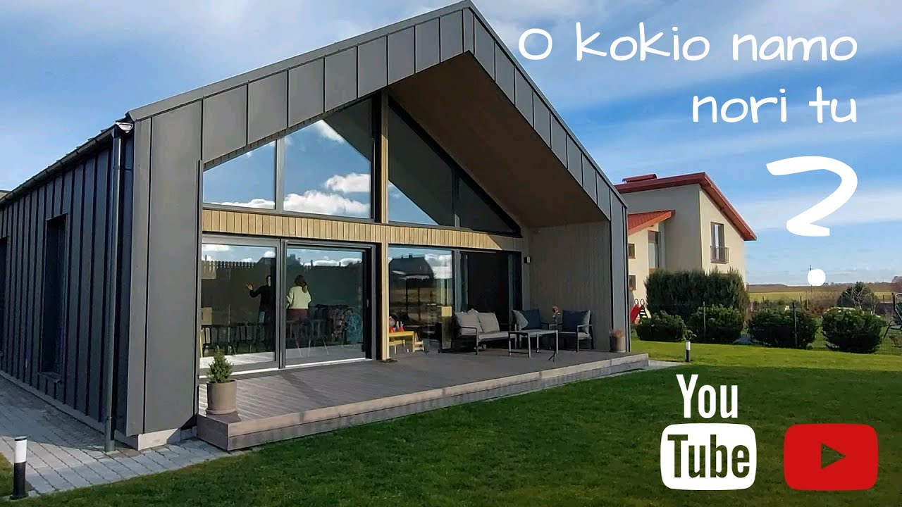 BARN HOUSE Modernaus namo projektas 2021m. (A+ klasė)