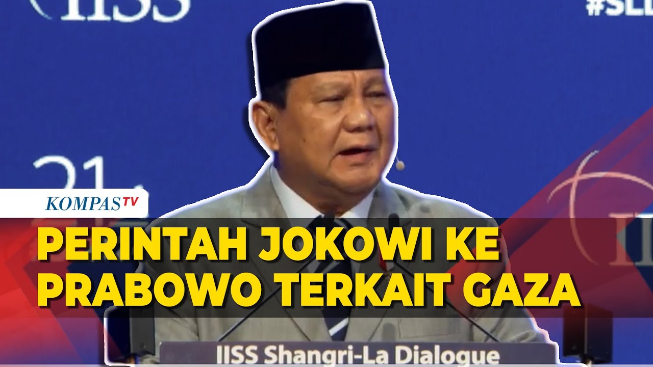 Momen Prabowo Ungkap Diperintah Jokowi Bantu Gaza saat Pidato di Shangri-la Dialogue 2024
