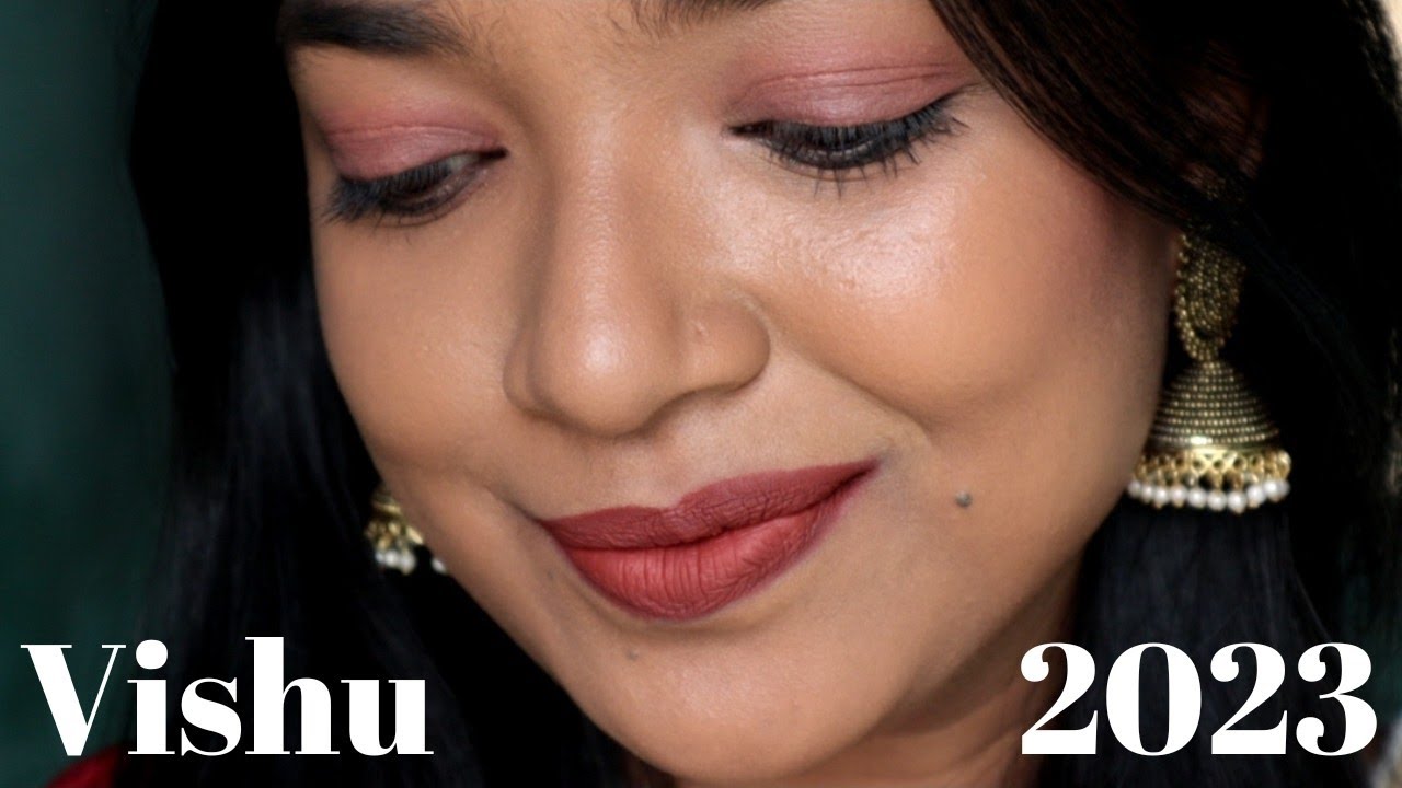 STEP BY STEP Easy Make-up Tutorial For Vishu 2023