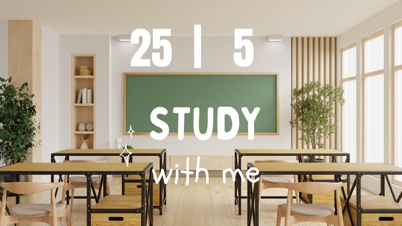 25/5 Pomodoro Timer | 3 x 25 min | Focus | Study | Reflection | Productivity #7