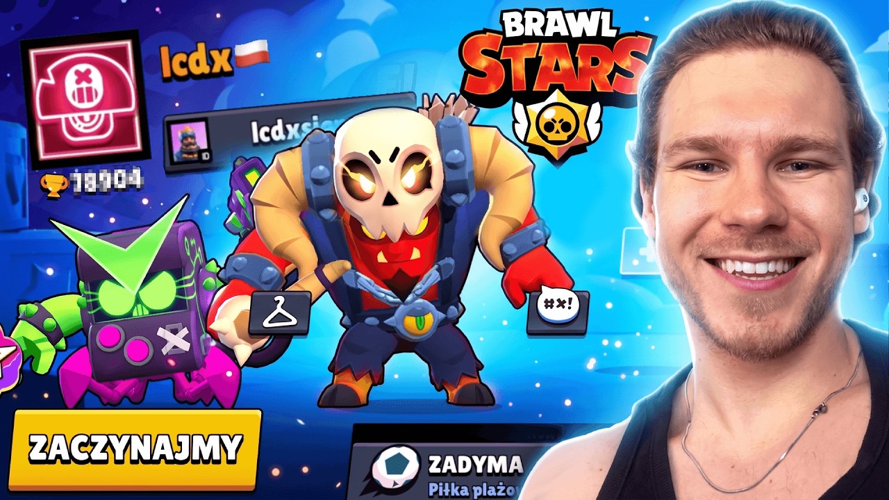 CZY YOUTUBER Z ANARCHIA SMP UMIE GRAĆ W BRAWL STARS? (MOCNE KONTO ZE SKINAMI)