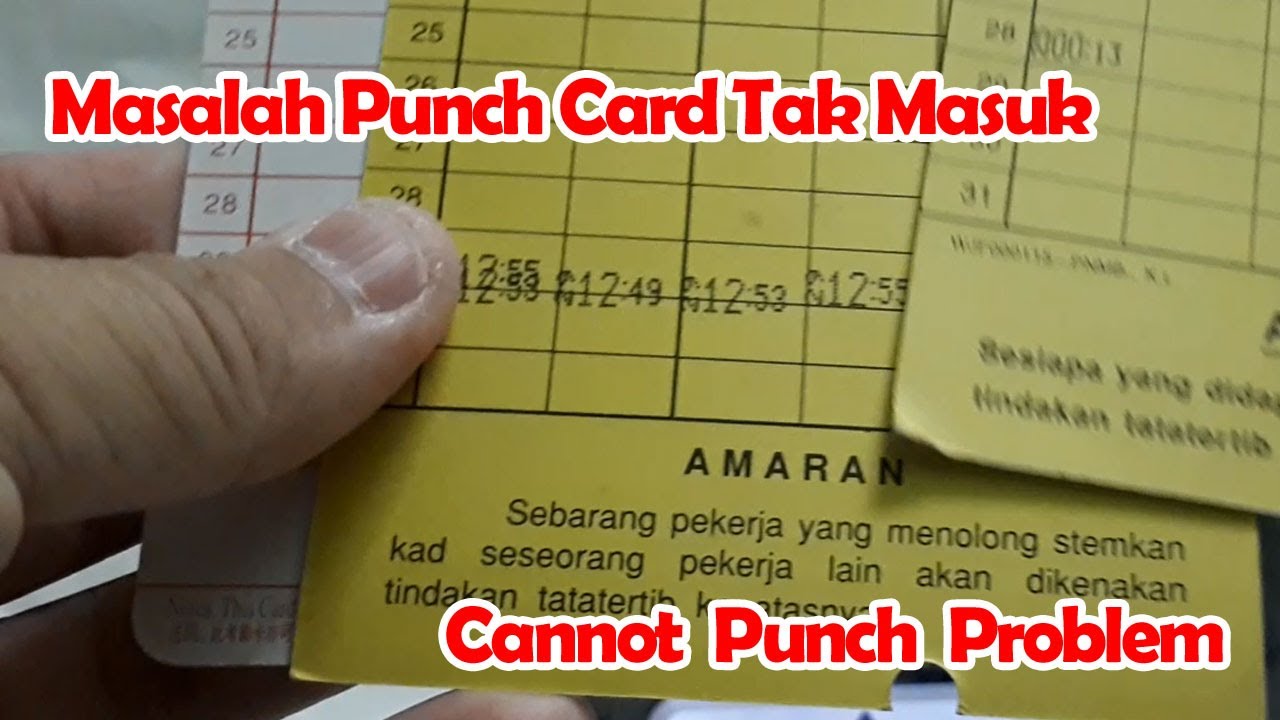 Masalah Punch Card Kuning Tak Masuk Cara Off Card Sensor Punch Card Machine TIMI 6500N Cannot Punch