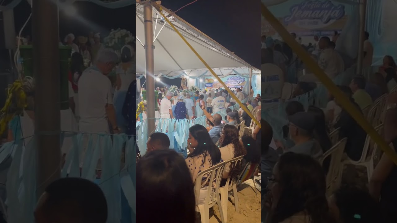 Festa de Iemanjá na praia de Imbé