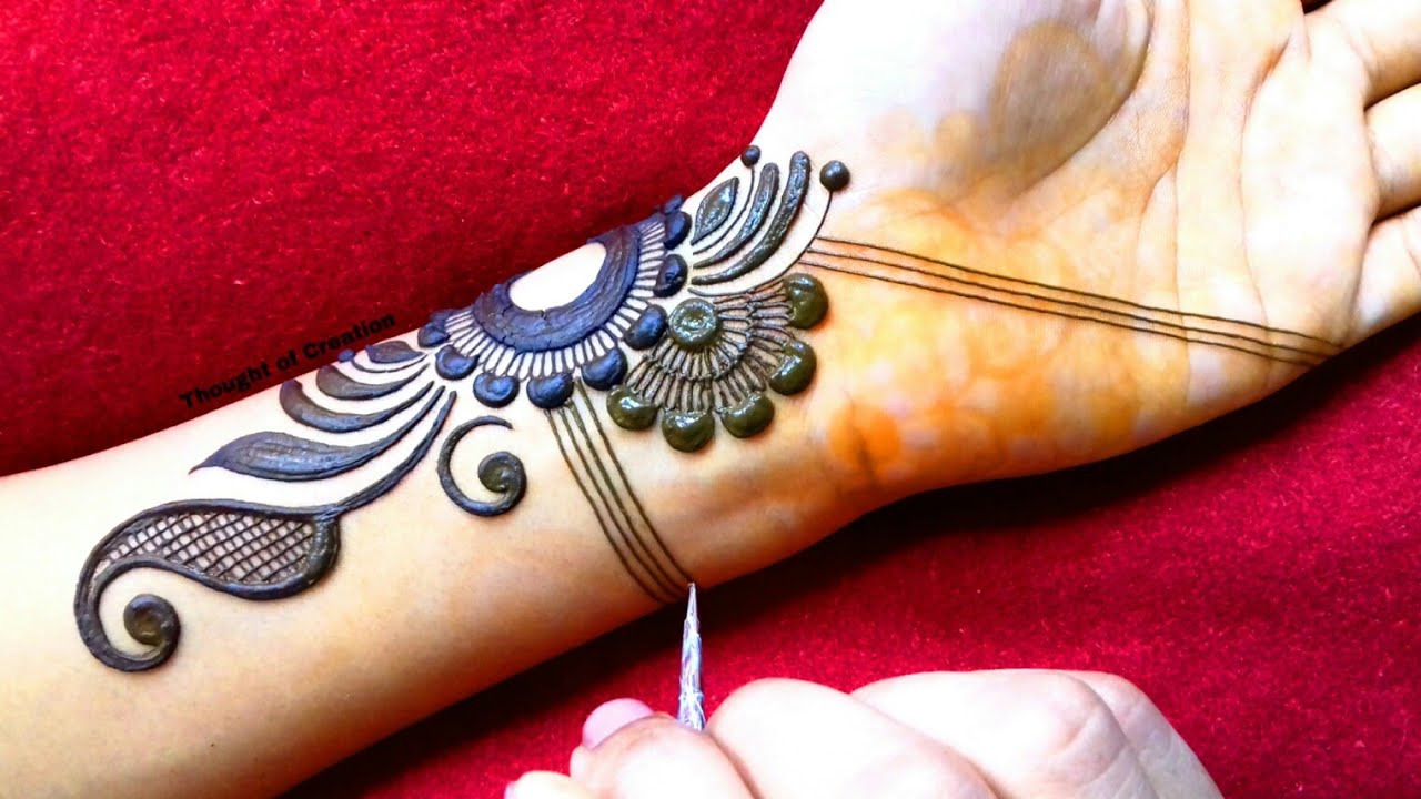 New Half Mandala Gulf Mehndi Design for Hand |New Stylish Mehndi Design |Thought of Creation