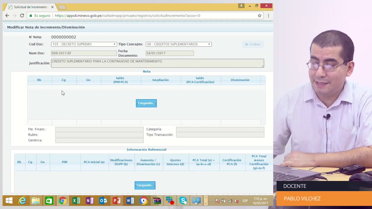 SIAF WEB- Módulo Administrativo