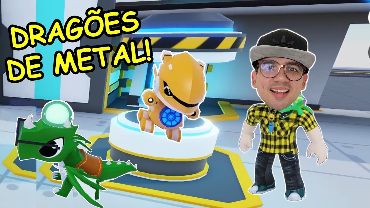 CRIEI UMA F&Aacute;BRICA DE MINI DRAG&Otilde;ES DE METAL!!! - Roblox My Dragon Tycoon
