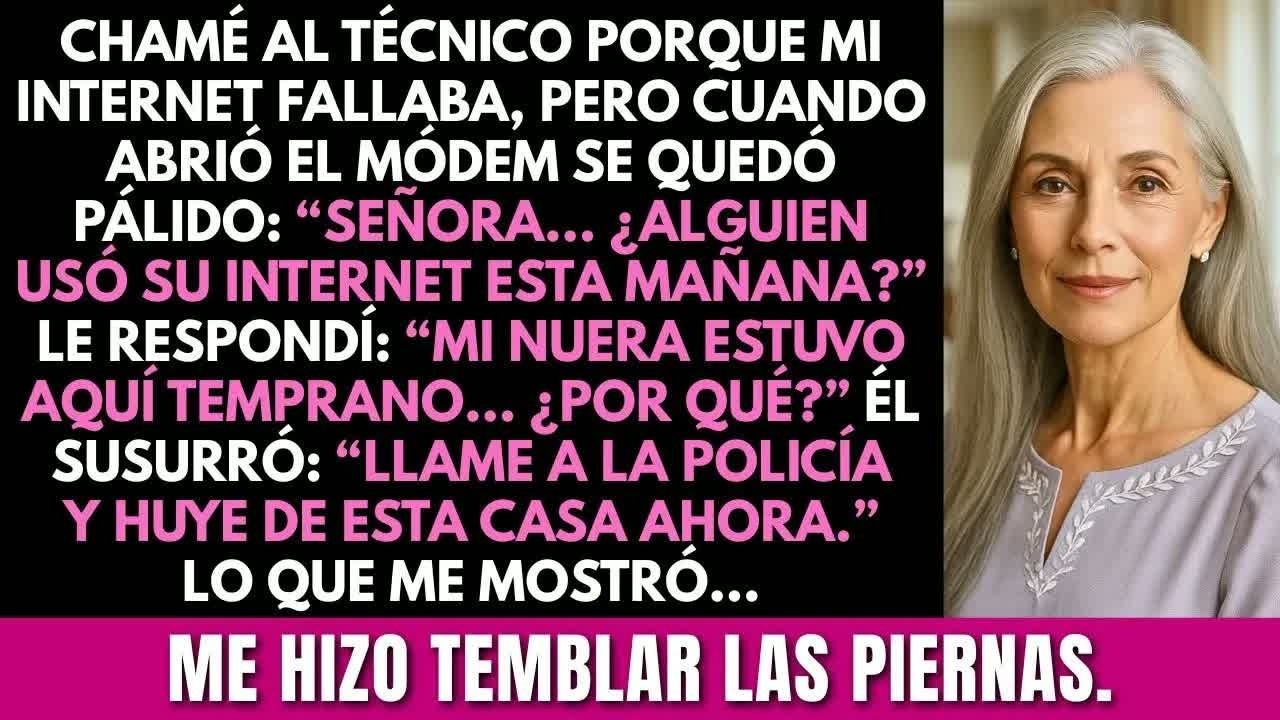 Llamé al técnico para arreglar mi internet. Él dijo： “Llame a la policía y huya de esta casa ahora.”