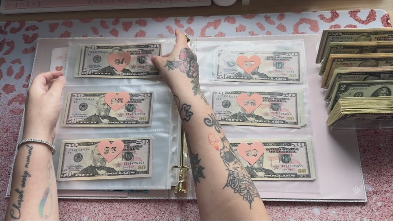 100 Envelope Challenge $1,404 | Disney 100 Sidekicks Collab $50 #100envelopechallenge #tinysavings 