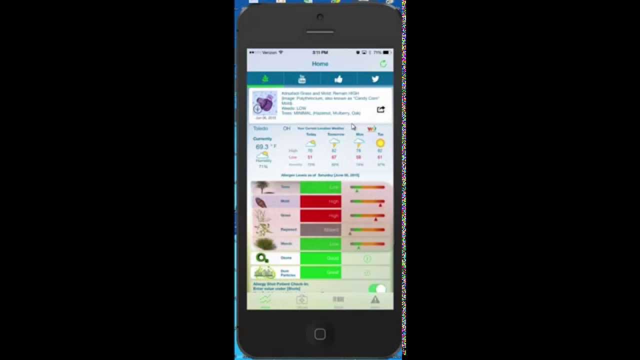 Allergy Pollen Count App V 2.2.0  - Duration 15:20