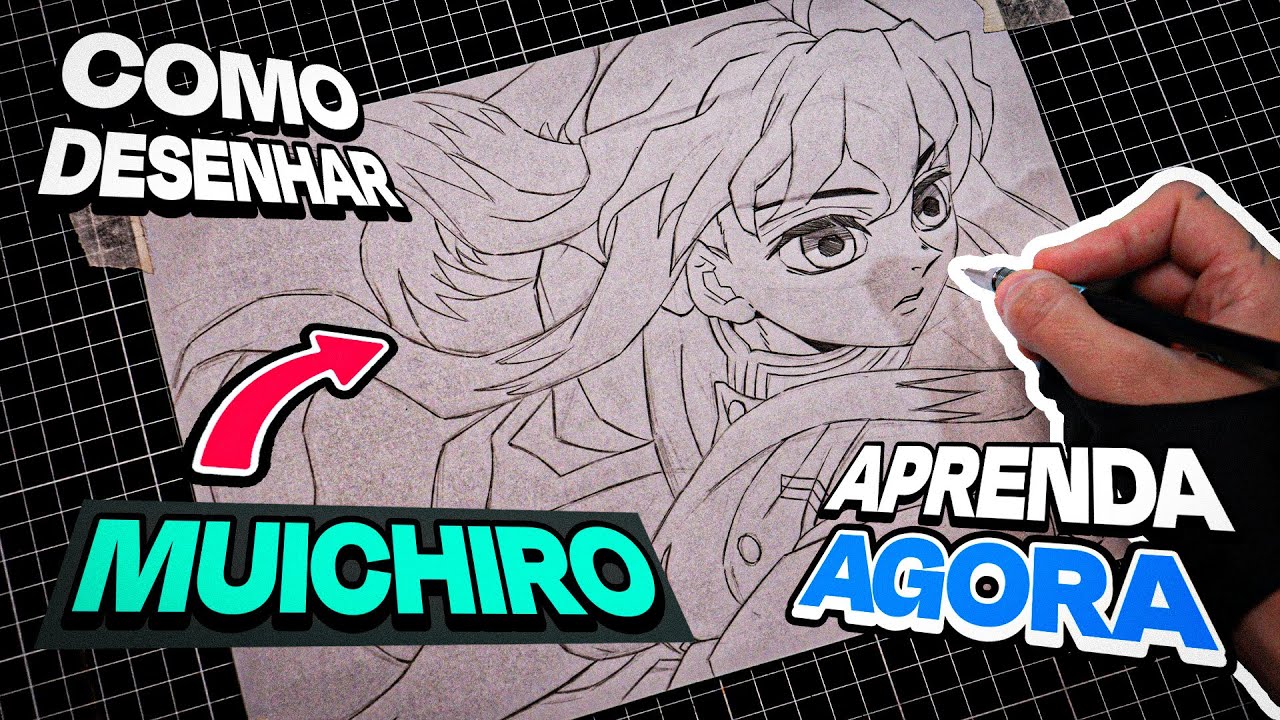 SEM FALHA! COMO DESENHAR O MUICHIRO TOKITO! | Demon Slayer (Kimetsu No Yaiba)