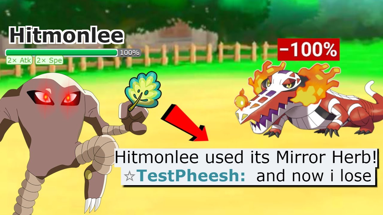 Mirror Herb Hitmonlee Sweeping for 5 Minutes Straight | Pokemon Showdown Scarlet and Violet Salt