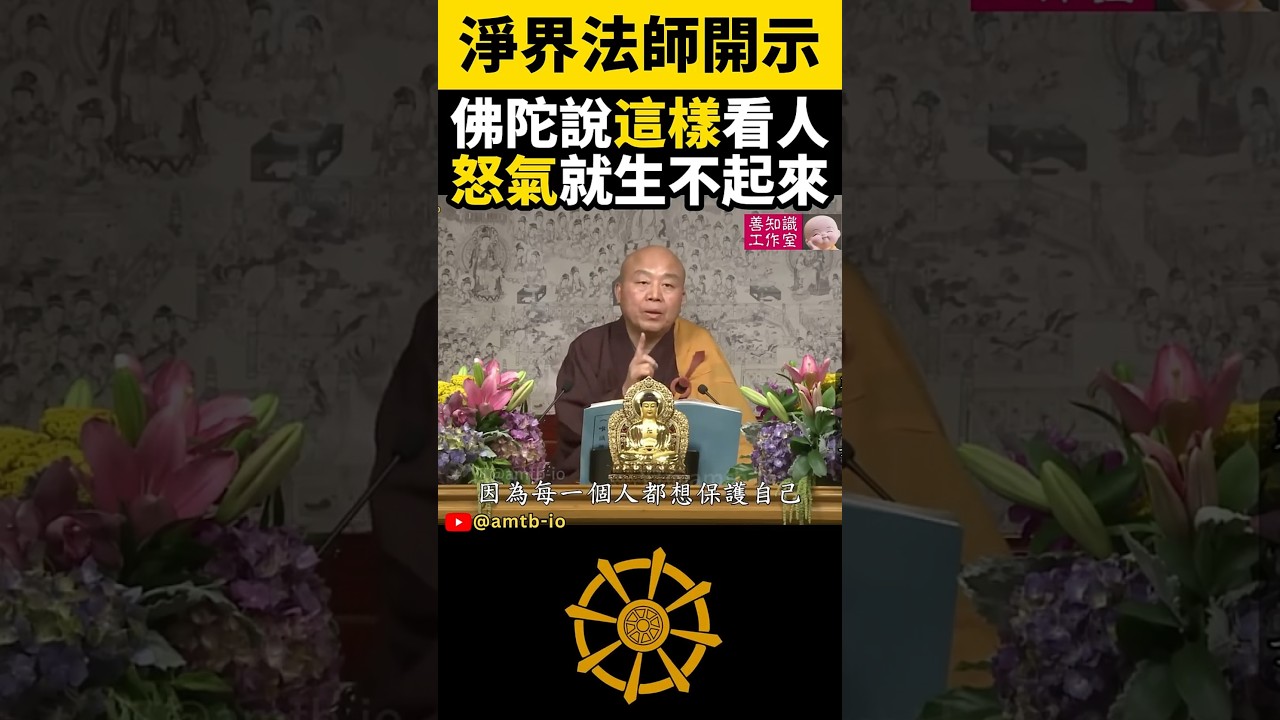 佛陀說：這樣看人，怒氣就生不起來 | 忍辱波羅蜜 | 淨界法師 #佛法 #佛教 #正能量 #阿彌陀佛