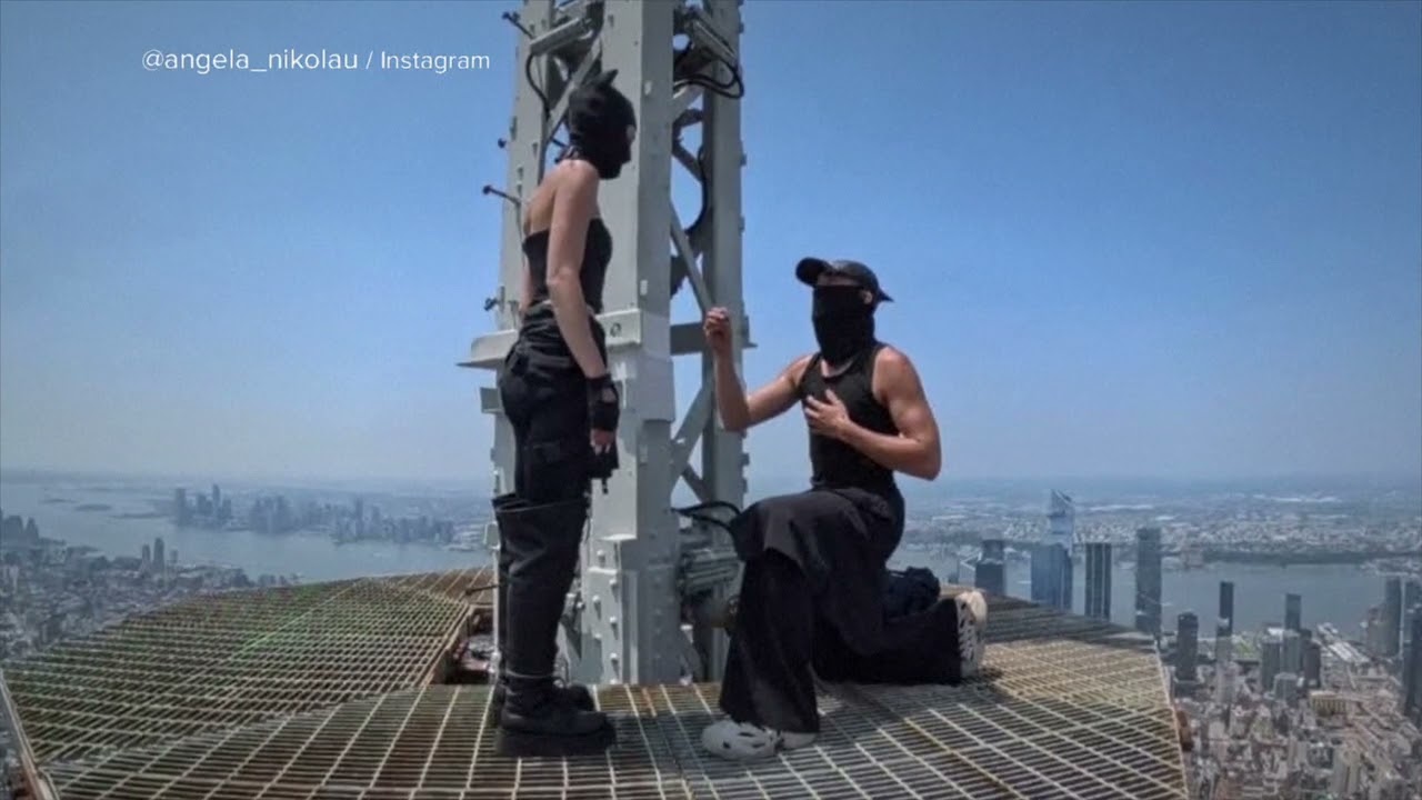 Daredevil couple climbed Empire State Building, taking love to new heights