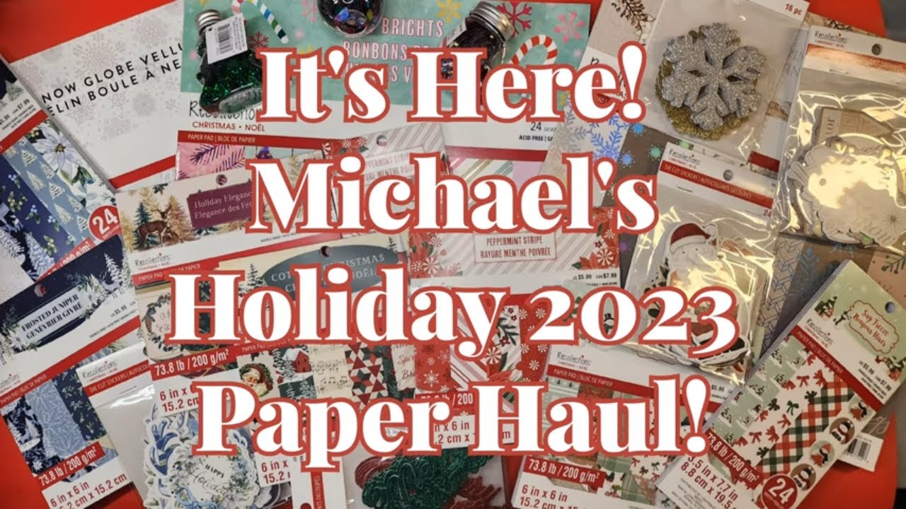 Thus is for the Paper Lovers! Michaels Holiday 2023 Paperpads and more!