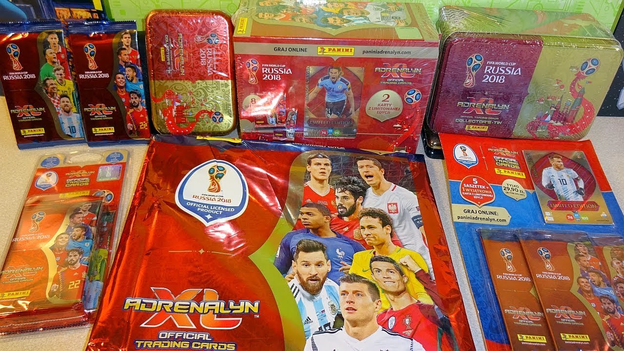 FIFA World Cup RUSSIA Starter Set Gift Box & Tin Box + Multipack & Blister Pack Panini TCG Cards