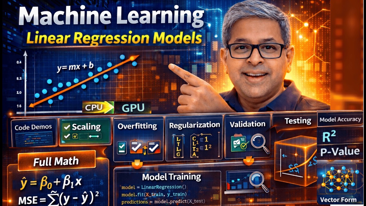 Linear Regression Explained | Full Deep Dive in ML from Scratch to GPU- Math and Model Training