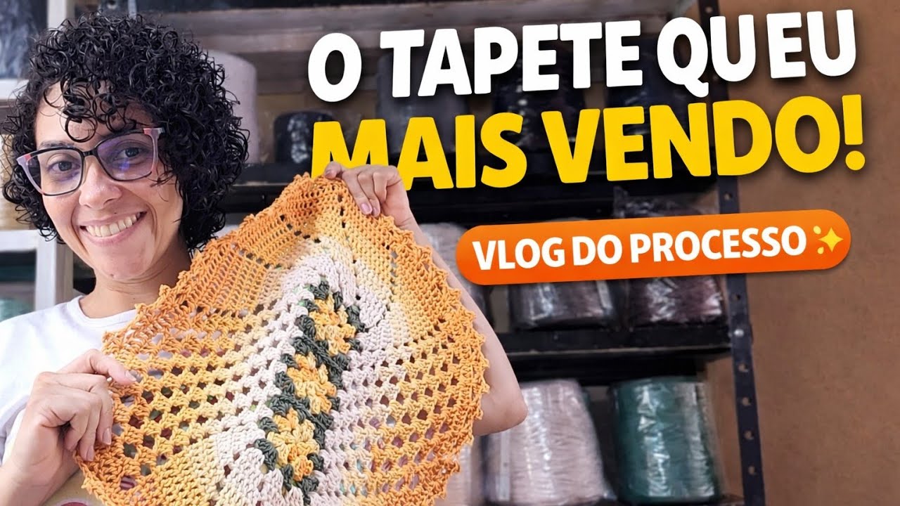 🎯ESSE MODELO TEM SIDO O MAIS VENDIDO POR AQUI !!! #crochet #tapetes 