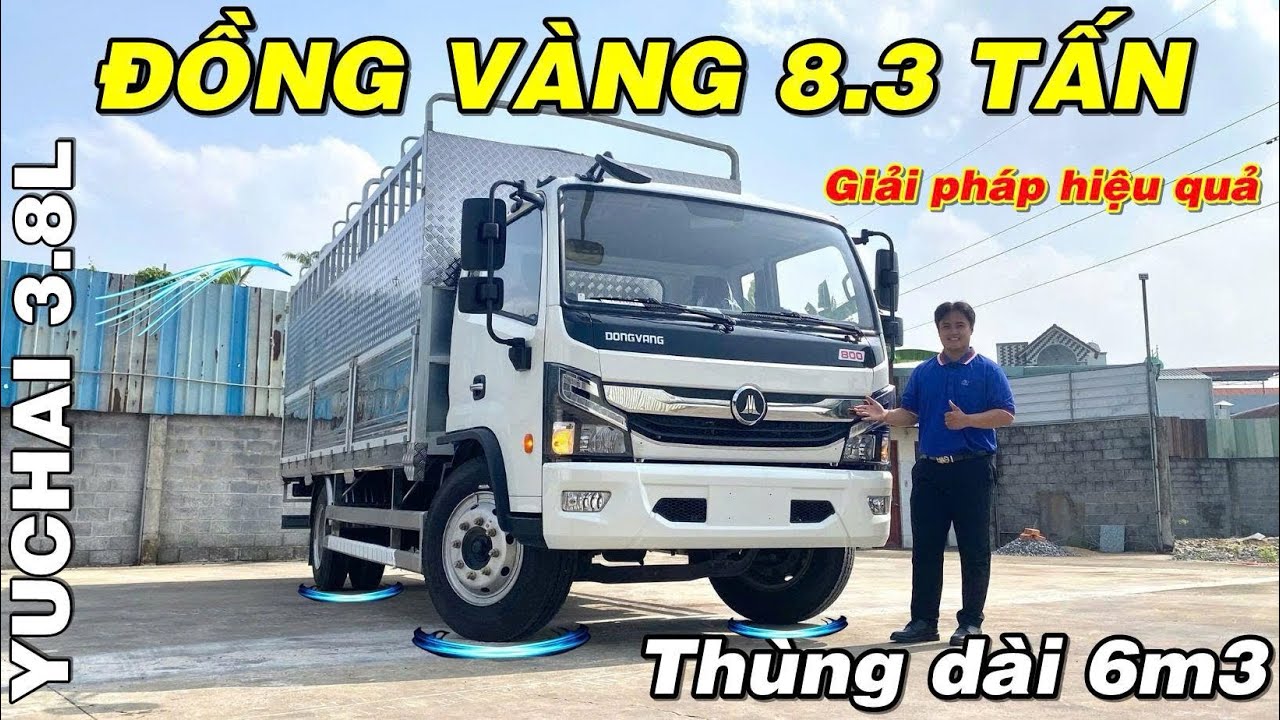Giá Bán Xe Đồng Vàng D800 | 8.4 Tấn | Thùng Bạt 6m3 | Hiệu Quả Vận Tải Mới | Xe Sẵn 