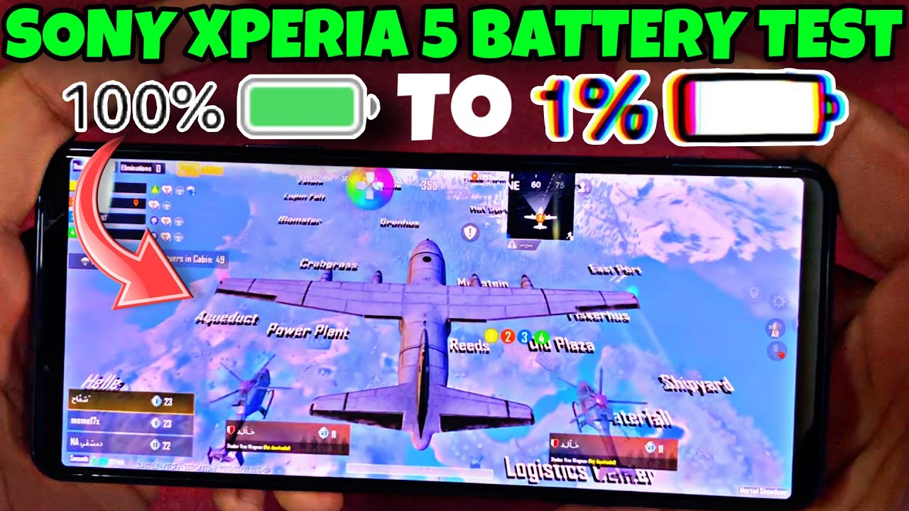 SONY XPERIA 5 Battery Drain Test in 2024 |XPERIA 5 Pubg battery drain test | 100% Battery to 0% 🥰🥰