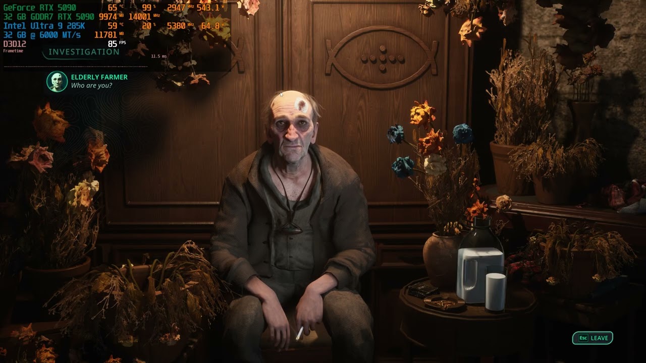 Hell is Us - RTX 5090 + Ultra 9 285K | 2160P | Ультра настройки