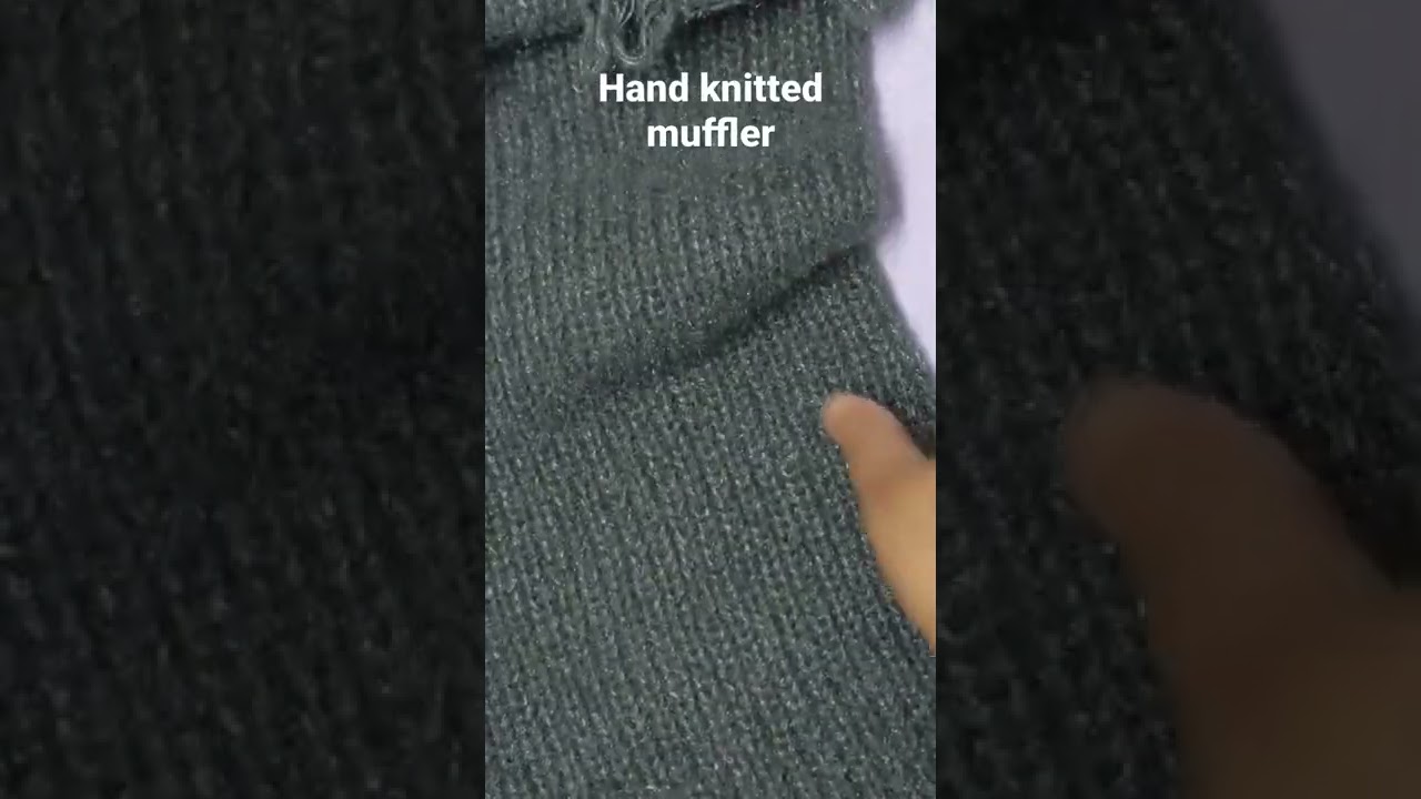 Hand knitted muffler #knitting #muffler #knittingdesign
