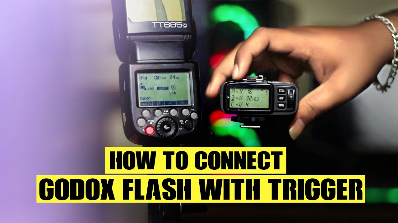 How to Connect Godox Flash with Trigger in Hindi