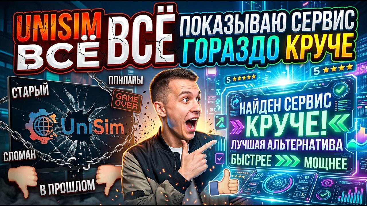 UNISIM ВСЕ - ПОКАЗЫВА СЕРВИС В 2 РАЗА КРУЧЕ!
