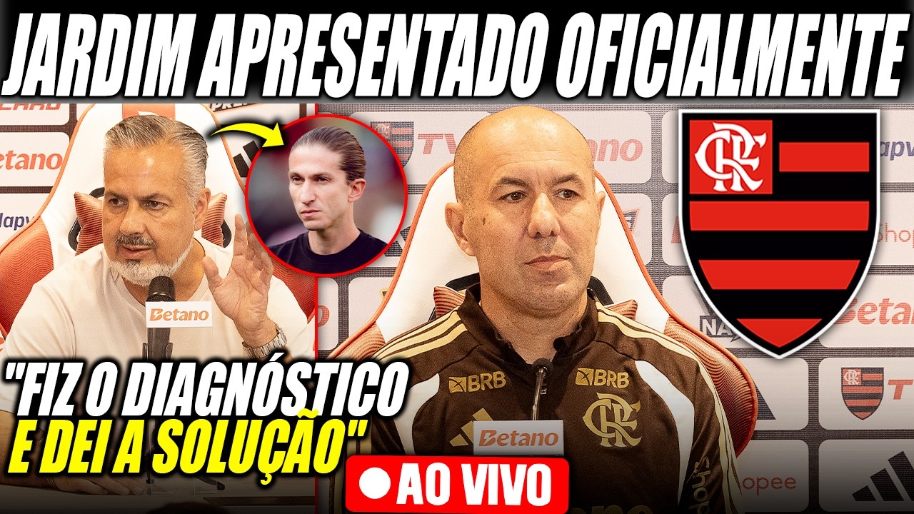 🔴AO VIVO | LEONARDO JARDIM APRESENTADO OFICIALMENTE NO FLAMENGO! BOTO FALA SOBRE DEMISSÃO FILIPE