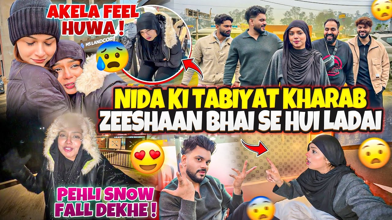 Nida Ki Tabiyat Kharab😩| Zeeshan Bhai Se Ladai😡| Akela Feel Huwa🥺| Nida Khan ✨
