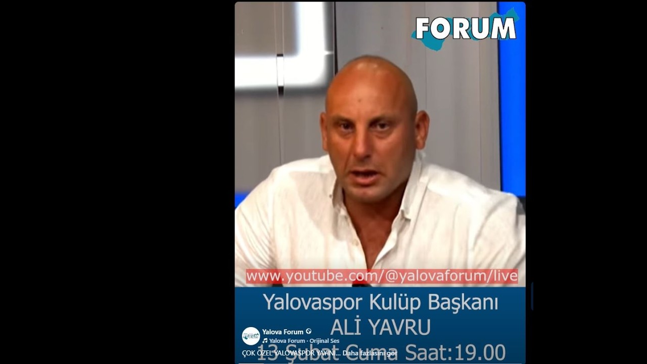 Yalovaspor Özel - Kulüp Başkanı Ali Yavru