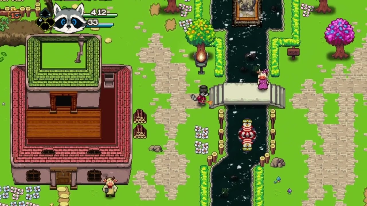 Handcrafted Pixel Village - Early Footage - Pantaro Village - Neverpaw Game