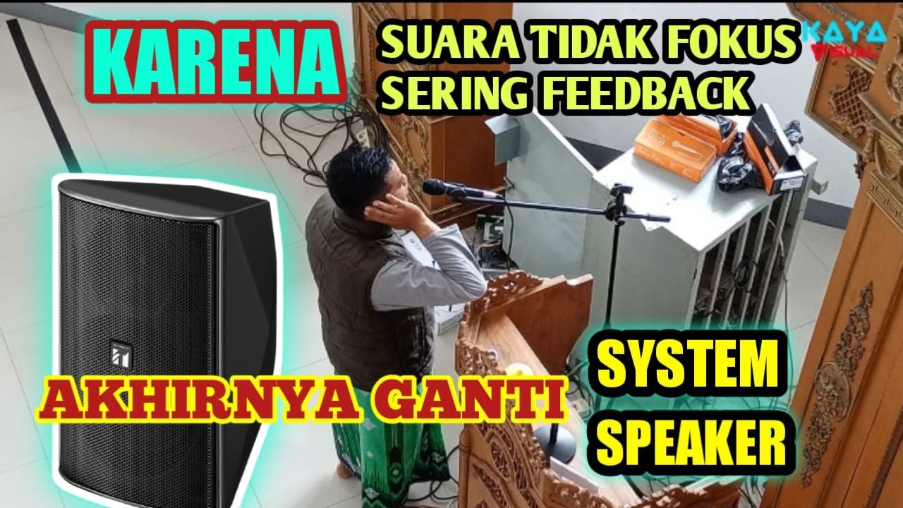 Pasang TOA speaker ZS-F2000BM Mesjid Al-Amaliyah Reposisi & seting ulang#toa#instalasi#audiomesjid