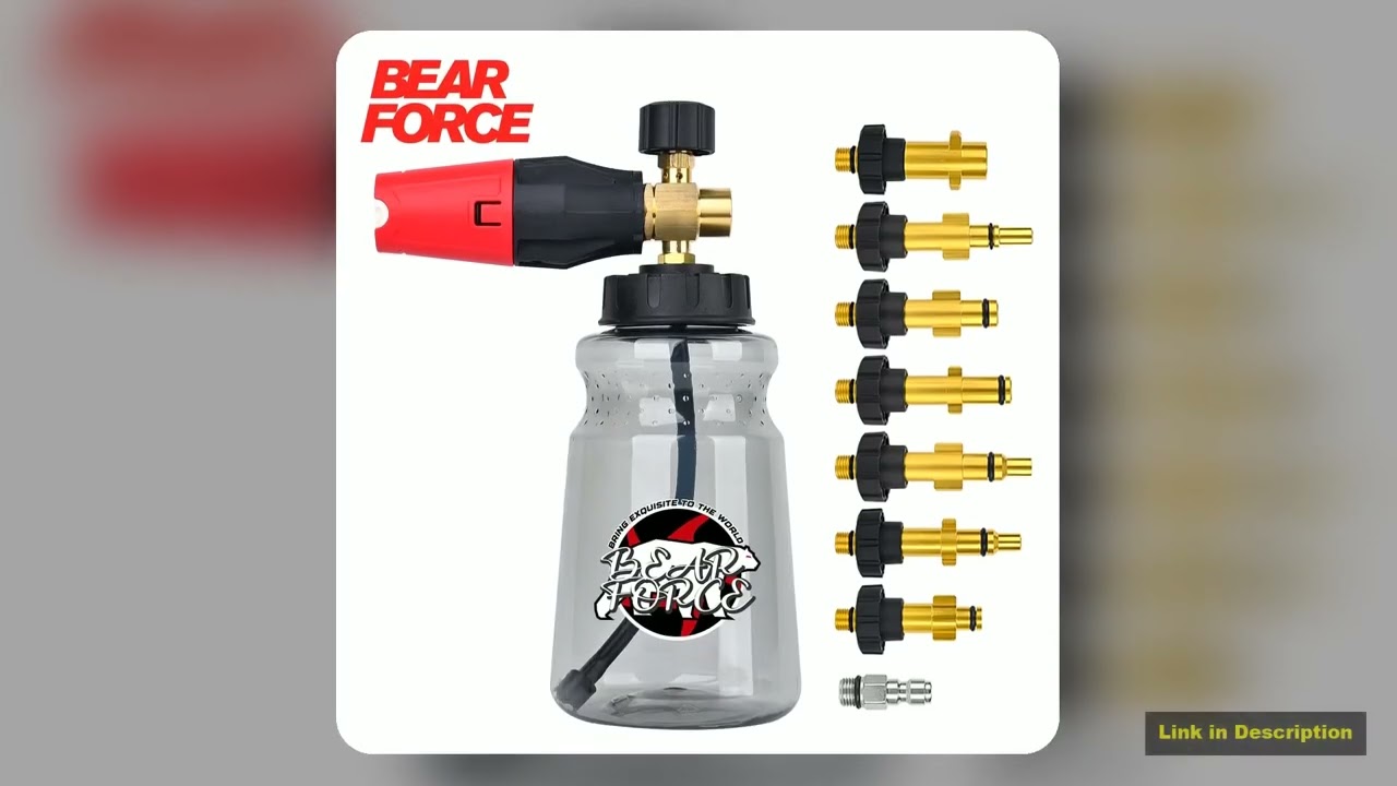 Pressure Washer Snow Foam Lance Foam Nozzle Car Wash Foam Maker for Karcher Elitech Daewoo Bort AR
