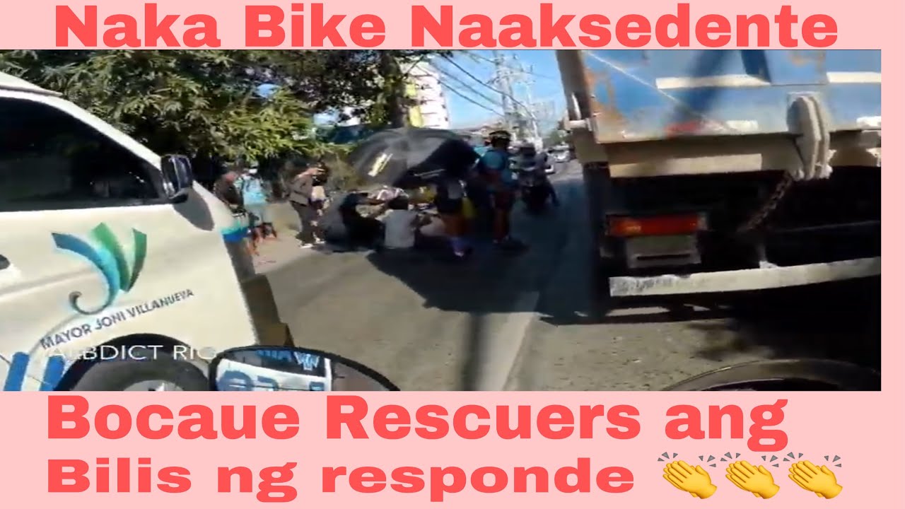 Naka Bike Naaksedente Bocaue rescuers ang bilis ng responde 👏👏👏