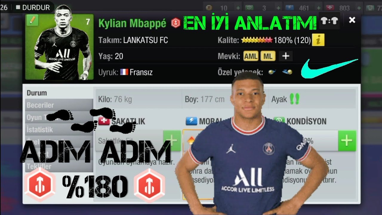 Top Eleven ML AML & MR AMR Mutant Antrenmanı | İç Forvet Mutant Antrenmanı | ADIM ADIM 180 Embappe 🔥