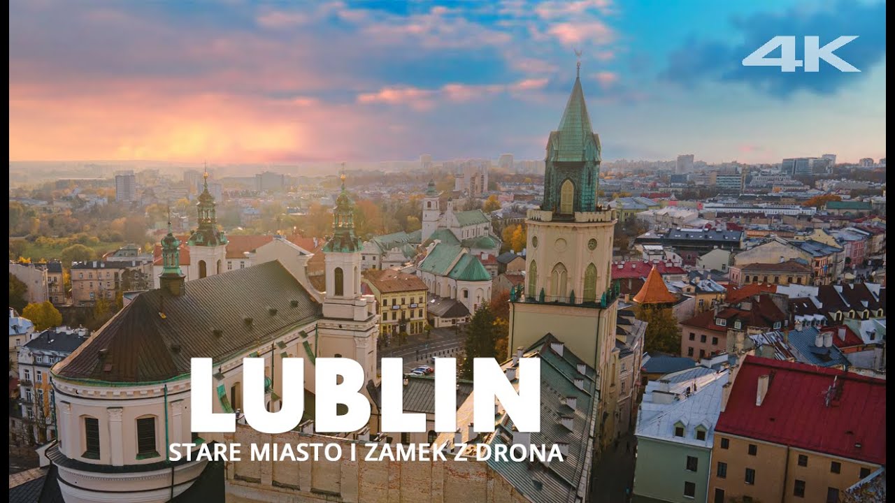LUBLIN Stare Miasto, Zamek z drona 4K 2021 | Polska z lotu ptaka
