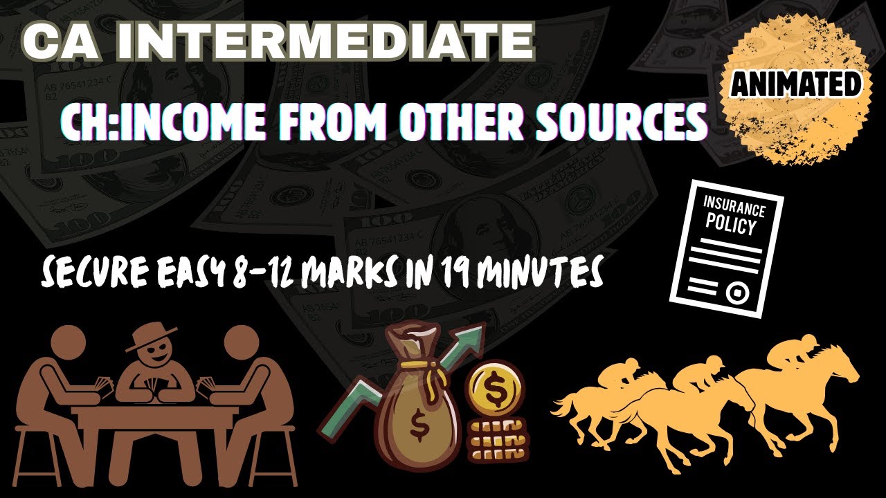 INCOME FROM OTHER SOURCES MADE EASY IN 19 MINUTES | CA Inter Direct Tax |