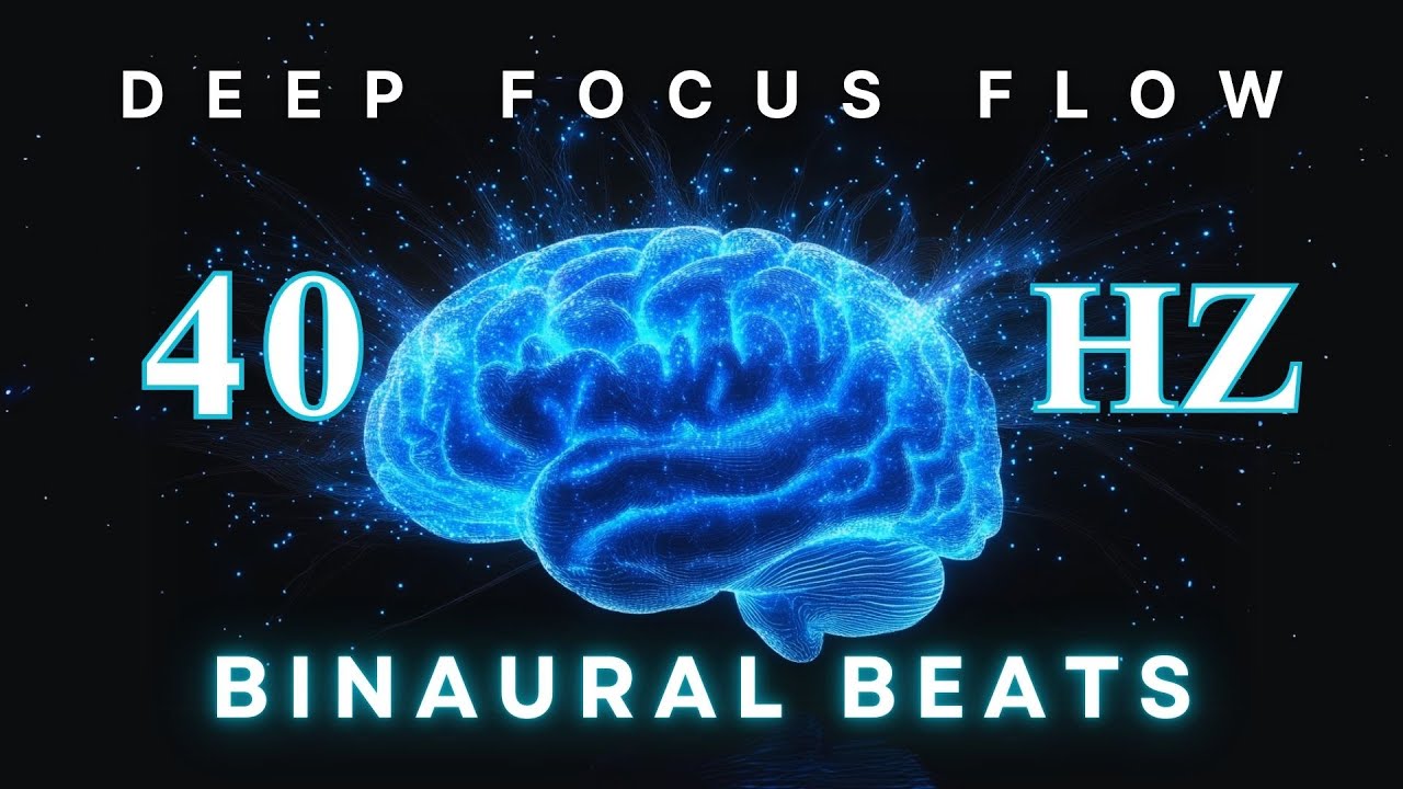 Deep Focus Soundscape with 40Hz Binaural Beats | Maximize Productivity