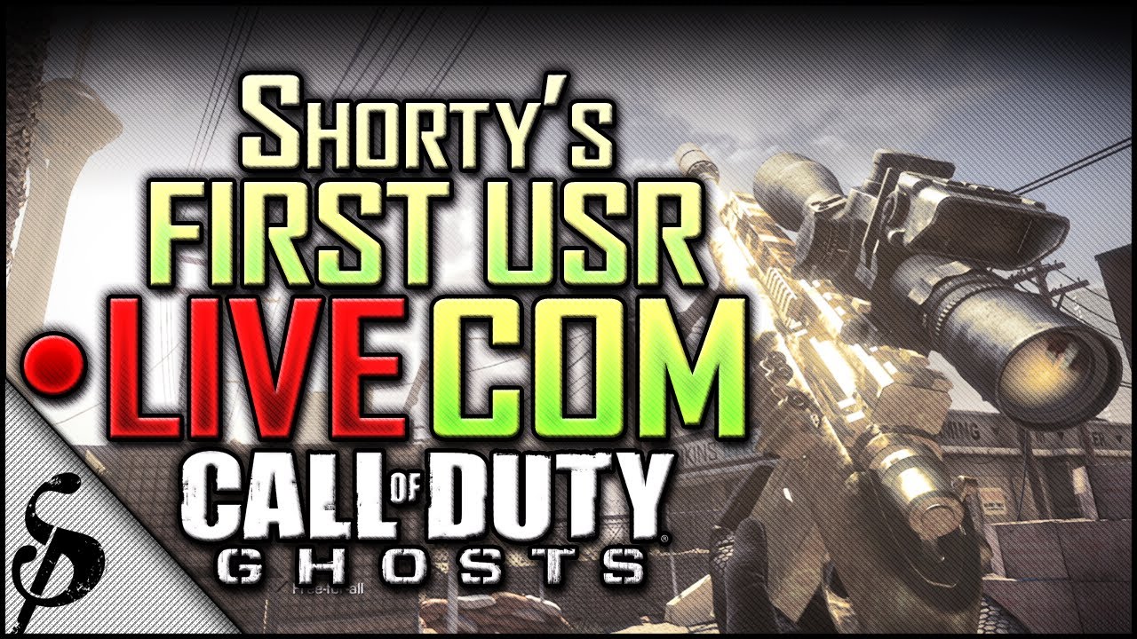 Call of Duty Ghosts - LIVE Silenced USR Sniper Gameplay/Commentary - Shorty's First Livecom PS4