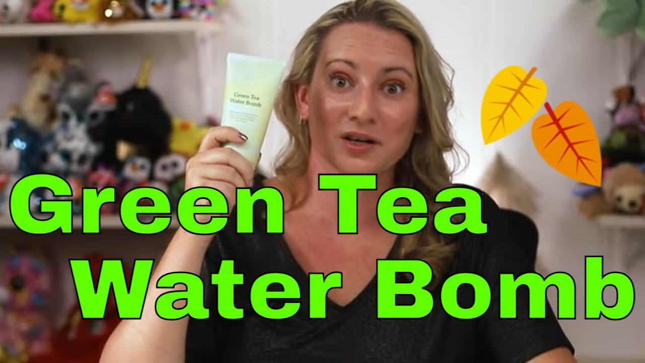 BONAJOUR Skincare 🍃🍁 Green Tea Water Bomb Moisturizer Cream Review & How to Use