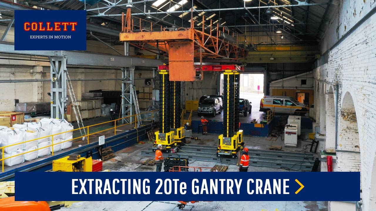 Extracting 20Te Gantry Crane using our JS125 Jacking System