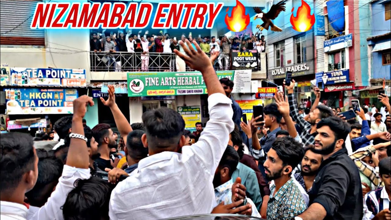 VLOG | Nizamabad Entry 🔥🦅🔥 | Mukram Shaik Eagleteam | Crowd | Kamareddy