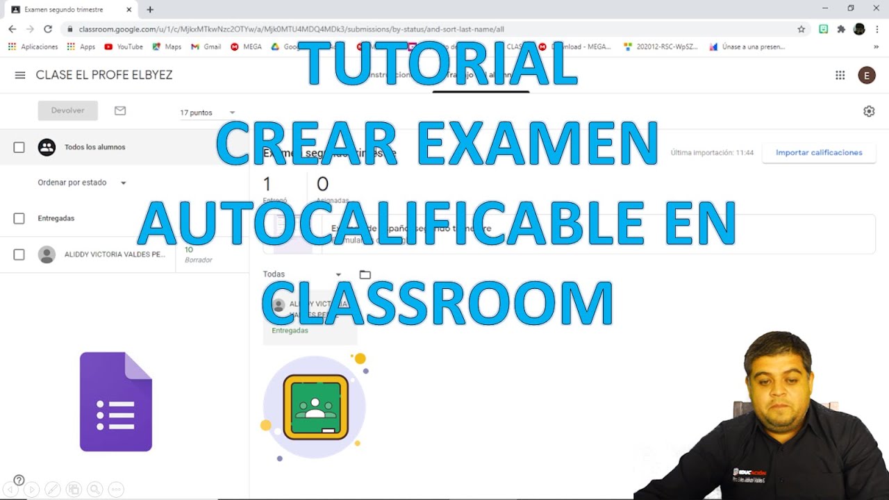 Cómo crear un examen en classroom