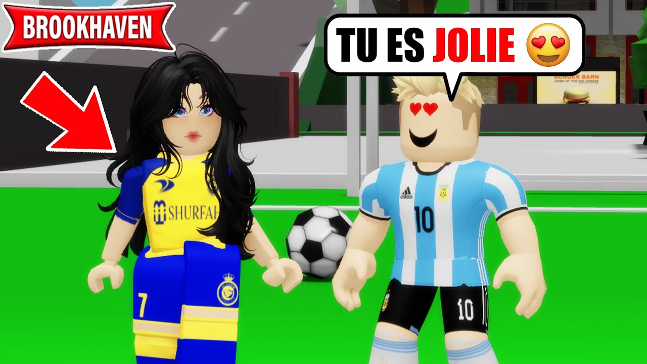 JE DEVIENS UNE FOOTBALLEUSE PROFESSIONNELLE SUR BROOKHAVEN ROBLOX !