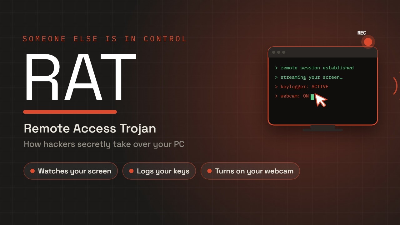 RAT Malware Explained Simply: How Hackers Secretly Take Over Your Computer