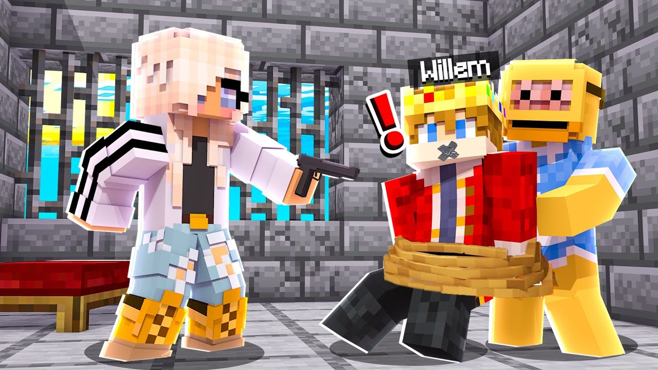 De Koning Ontvoeren In Minecraft (Survival)
