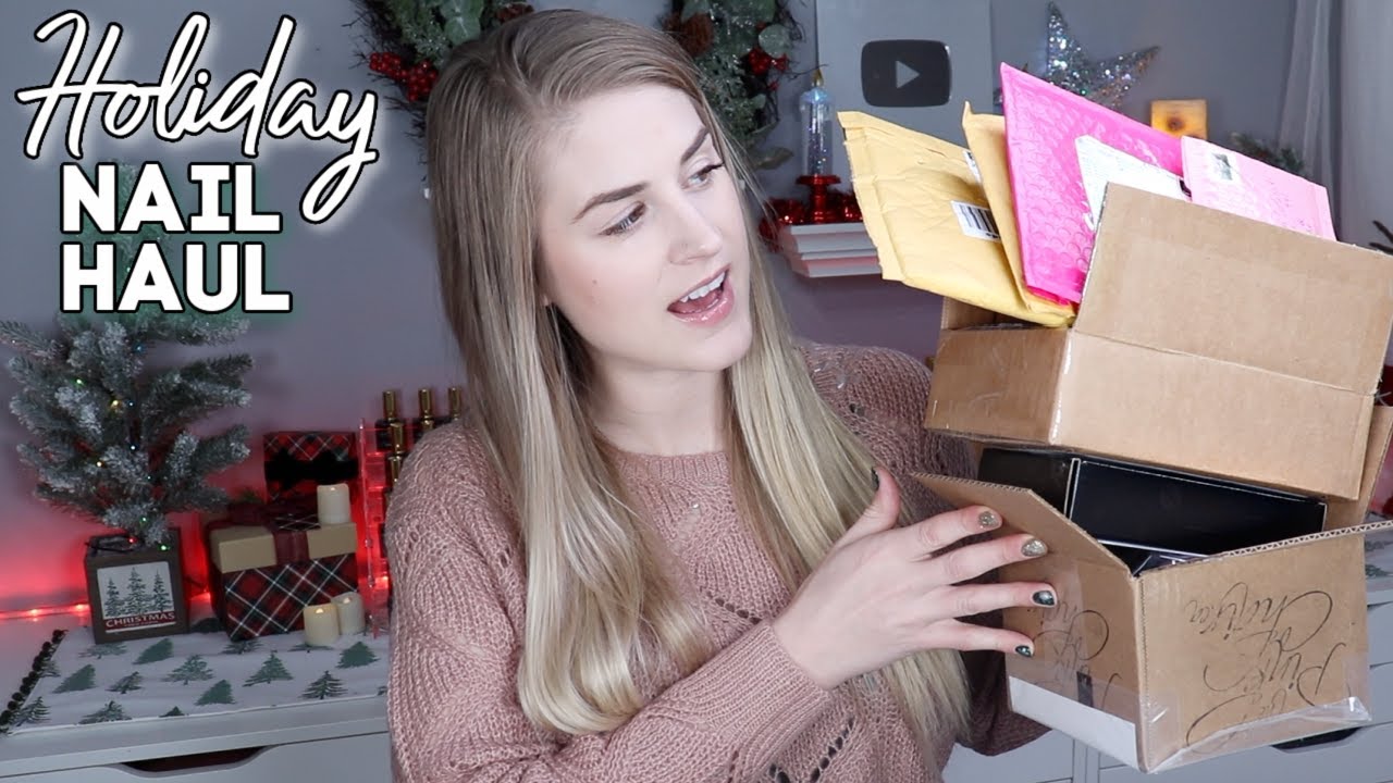 HOLIDAY NAIL HAUL 2020 -NAIL SHOPPING HAUL collab with Talia's Nail Tales