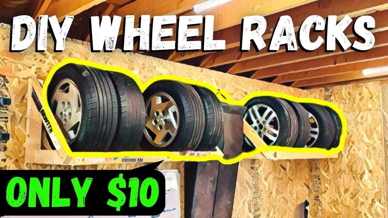 The BEST DIY Wheel Rack!