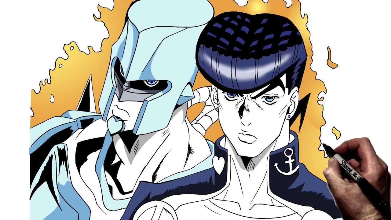 How To Draw Josuke and Crazy Diamond | Step By Step | JoJo's Bizarre Adventure